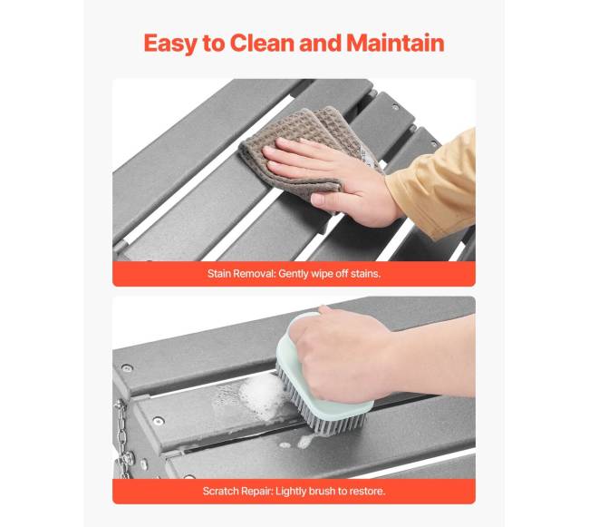 Sulankstoma Adirondack pakojis, pilkas5