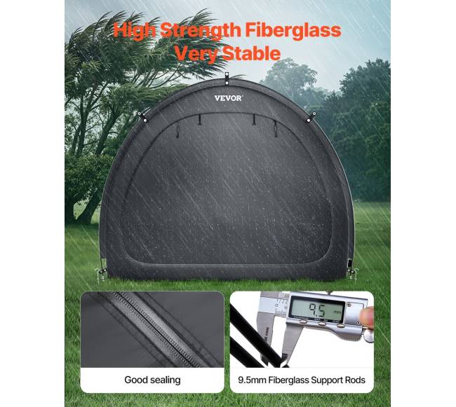 Lauko dviračių saugojimo palapinė 4-5 dviračiams3