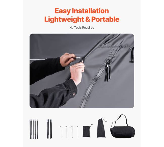 Lauko dviračių saugojimo palapinė 4-5 dviračiams4