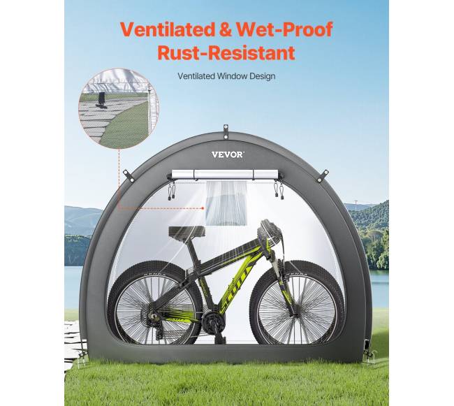 Lauko dviračių saugojimo palapinė 4-5 dviračiams5