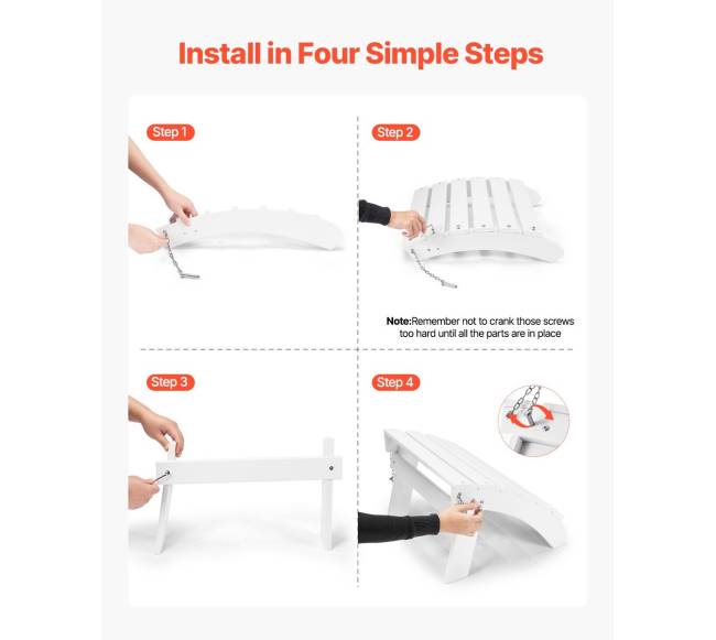 Baltas sulankstomas Adirondack pakojis3