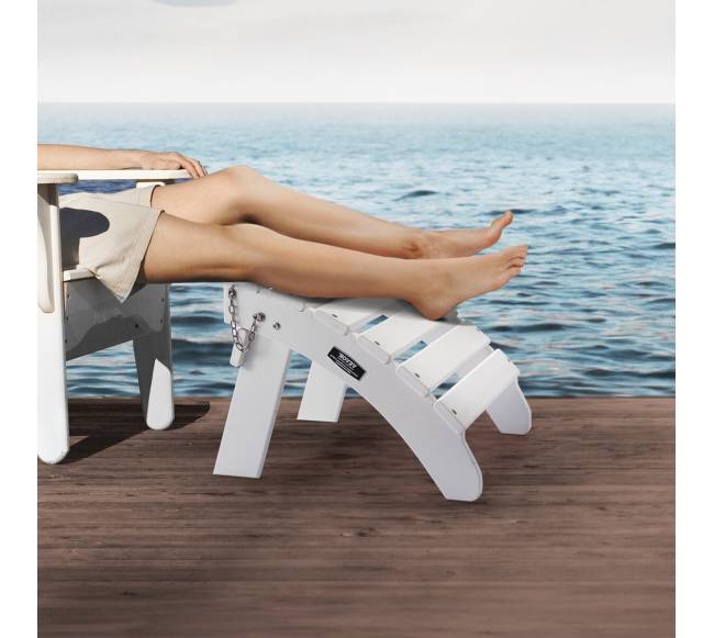 Baltas sulankstomas Adirondack pakojis7