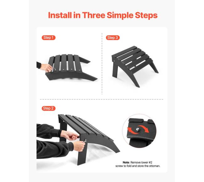 Adirondack sulankstomas pakojis3