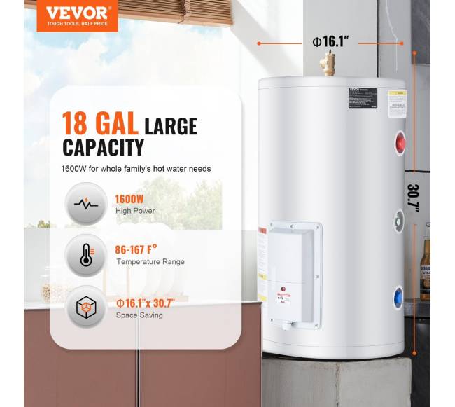 18 galonų elektrinis vandens šildytuvas dušui1