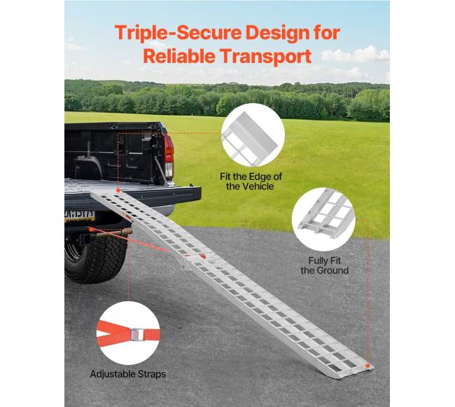 Aliuminiai užvažiavimo taku per 600 kg3