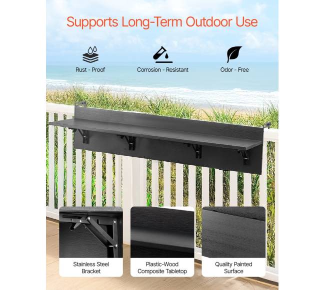 Balkoninis pakabinamas sulankstomas stalas1