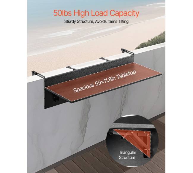 Balkoninis pakabinamas sulankstomas stalas2