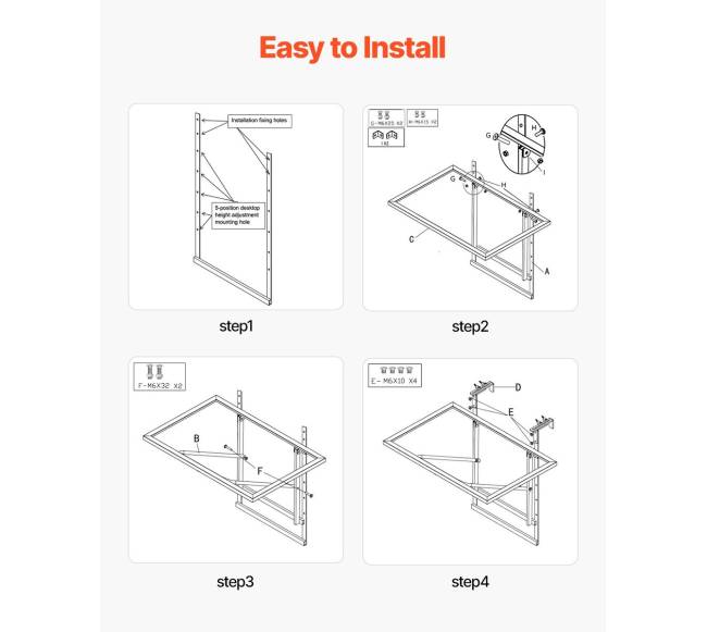 Kabantysis balkono stalas metalinis 19 x 24 cm3