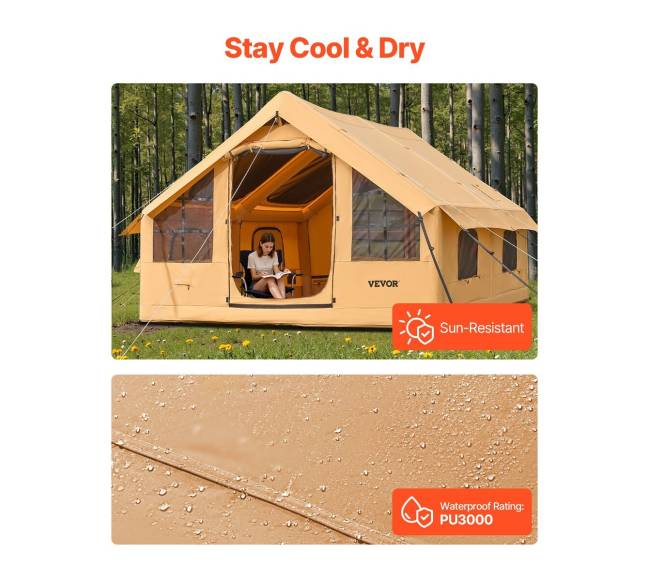 Pripučiamas stovyklavimo tentas 5-8 žmonėms4