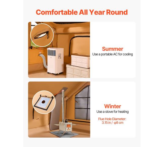 Pripučiamas stovyklavimo tentas 5-8 žmonėms6