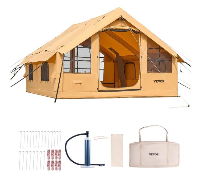 Pripučiamas stovyklavimo tentas 5-8 žmonėms8