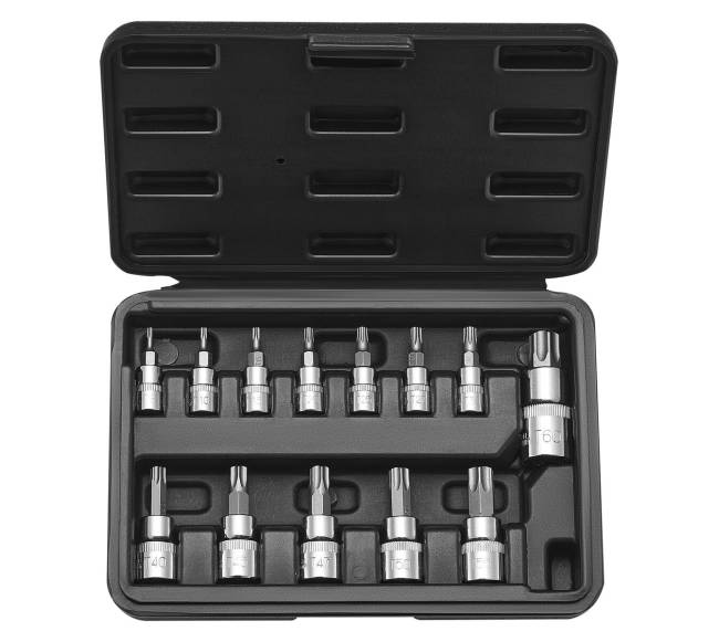 Torx galvučių komplektas 13 dalių T8 - T600