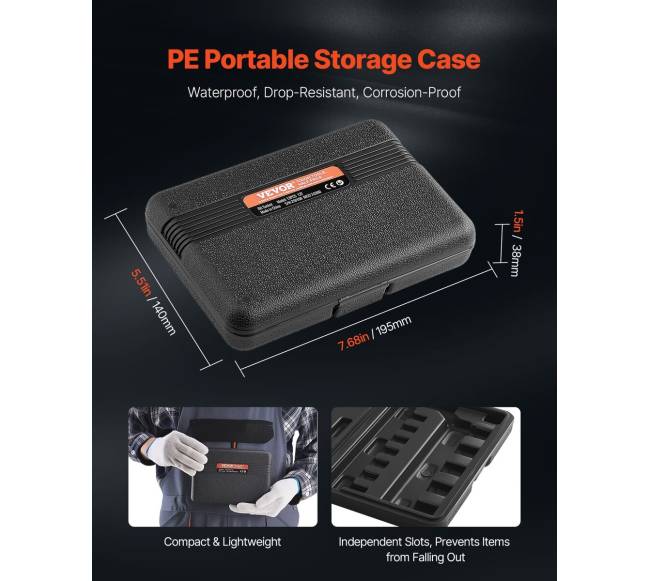 Torx galvučių komplektas 13 dalių T8 - T604