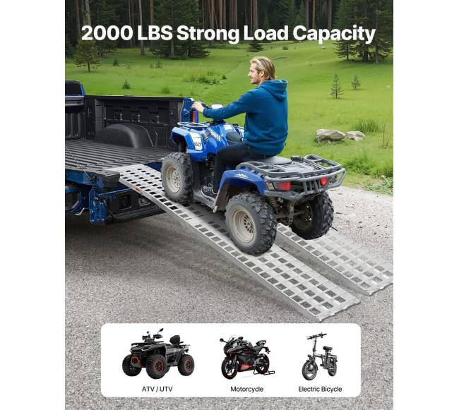 Aliuminiai pakrovimo rampos su rankenomis1