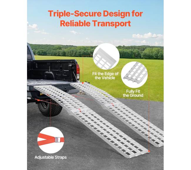 Aliuminiai pakrovimo rampos su rankenomis3