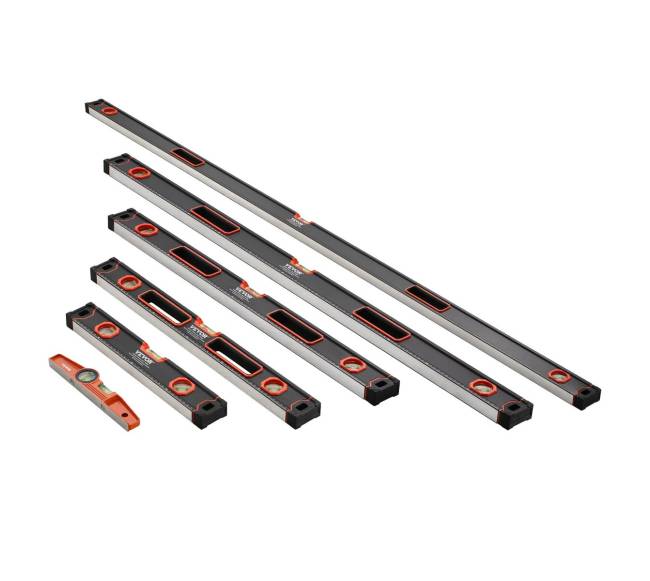 6 dalių torpedo lygio matuoklis su burbuliukais 2000 mm8