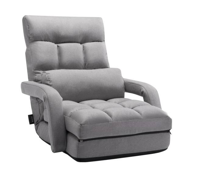 Grindų kėdė su reguliuojamomis pozicijomis ir porankiais0