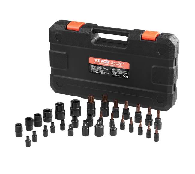 31 dalių „Torx“ galvučių ir išorinių lizdų rinkinys8