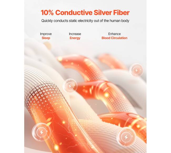 Didžiosios žemės įžeminimo paklodės, 90% medvilnės, 10% sidabro2