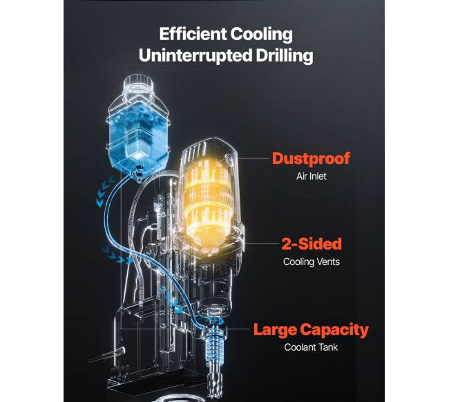 Magnetinė grąžtas 1400W, 50 mm diametras5