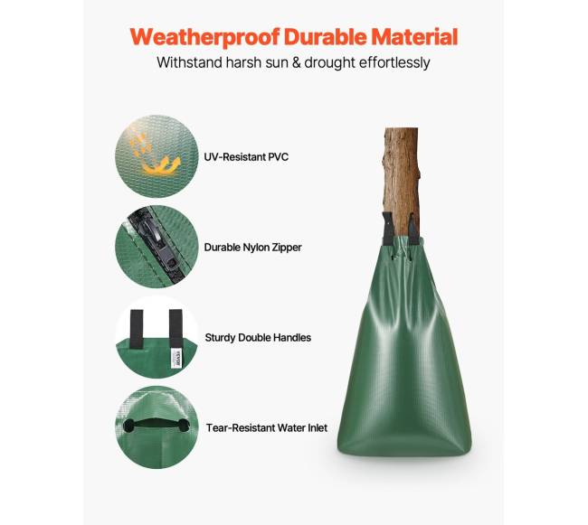 Medžių laistymo maišas, 4 vnt., 75,7 l2