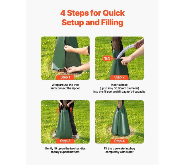 Medžių laistymo maišas, 4 vnt., 75,7 l5