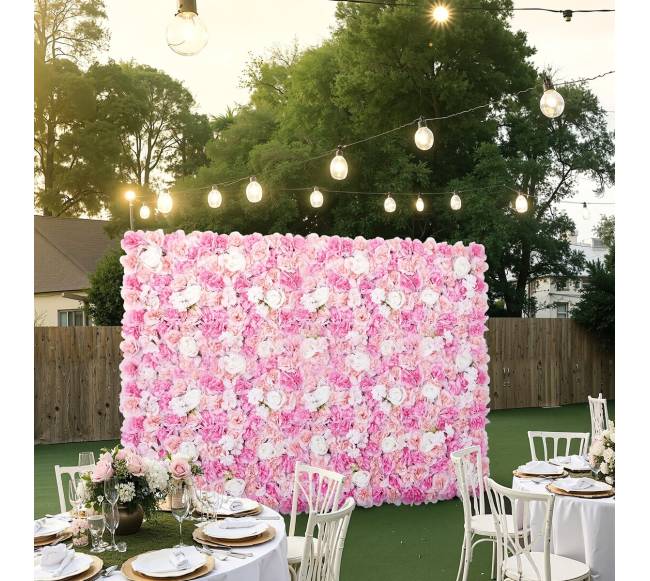 3D gėlių sienos panelės 38x38 cm, 12 vnt.7