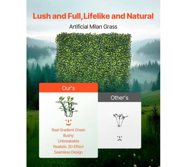 Dirbtinės žolės sienos plokštės 150 x 300 cm dekorui1