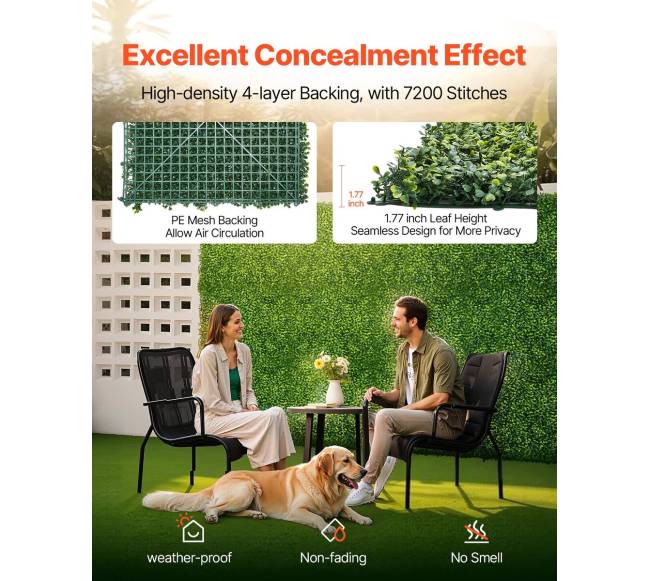 Dirbtinės žolės sienos plokštės 150 x 300 cm dekorui2