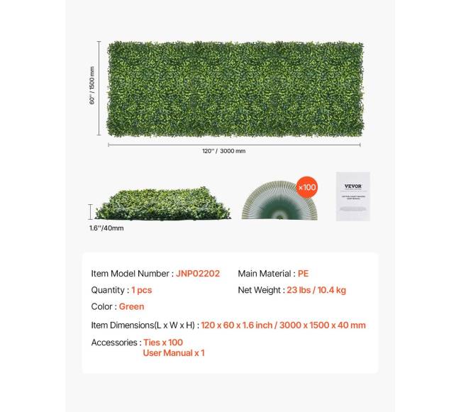 Dirbtinės žolės sienos plokštės 150 x 300 cm dekorui6