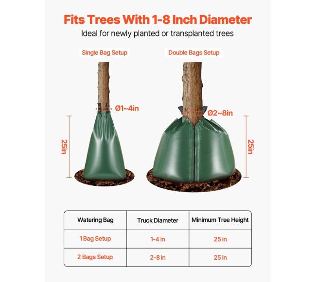 medžio laistymo maišai 3 vnt 75 L3