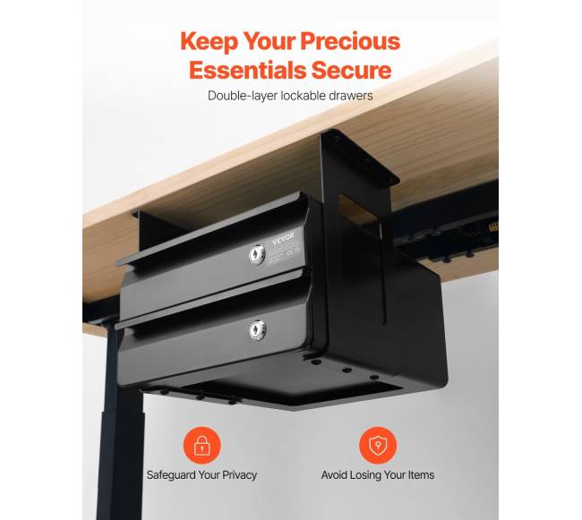 33 cm užrakinama stalčių organizatorius2