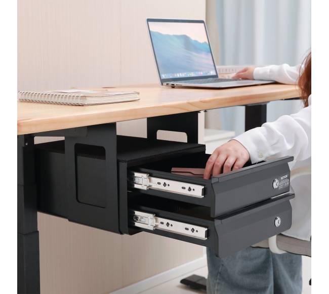 33 cm užrakinama stalčių organizatorius7