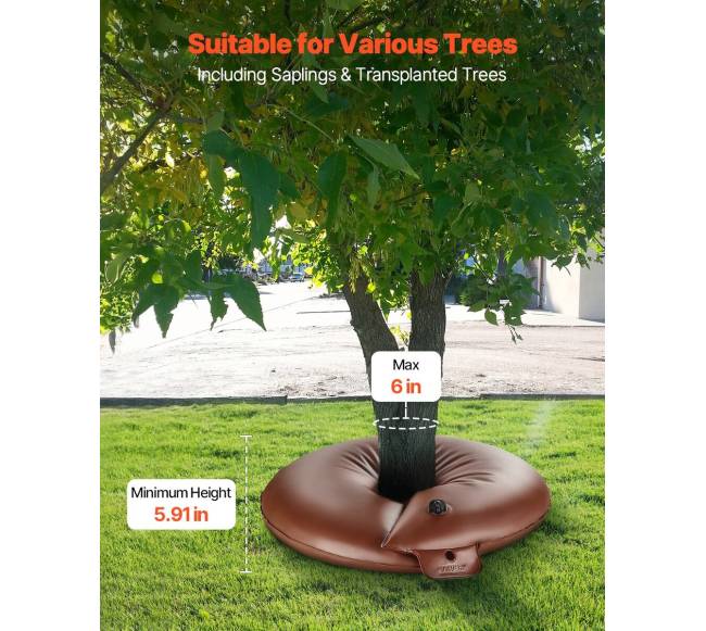 Medžių laistymo žiedai, 4 komplektai, 60 l3