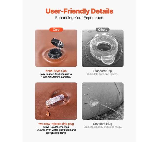 Medžių laistymo žiedai, 4 komplektai, 60 l4