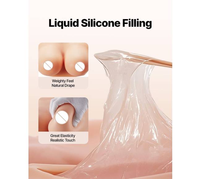 Silikoninė E dydžio krūtinė "cosplay" ir drag queen3