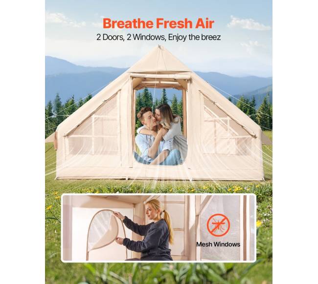 Pripučiamas palapinė 3-5 žmonėms4