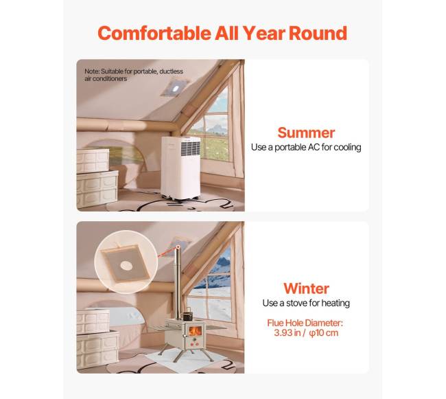 Pripučiamas palapinė 3-5 žmonėms5