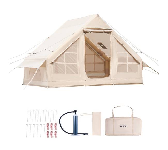 Pripučiamas palapinė 3-5 žmonėms8