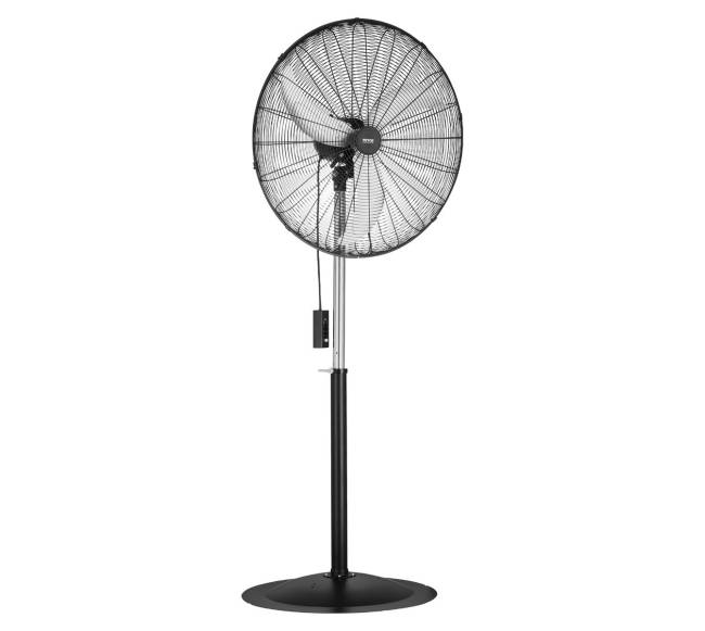 76 cm industrinis pastatomas ventiliatorius, reguliuojamas aukštis0