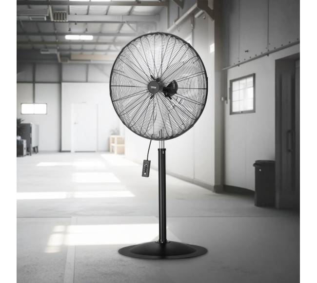 76 cm industrinis pastatomas ventiliatorius, reguliuojamas aukštis7