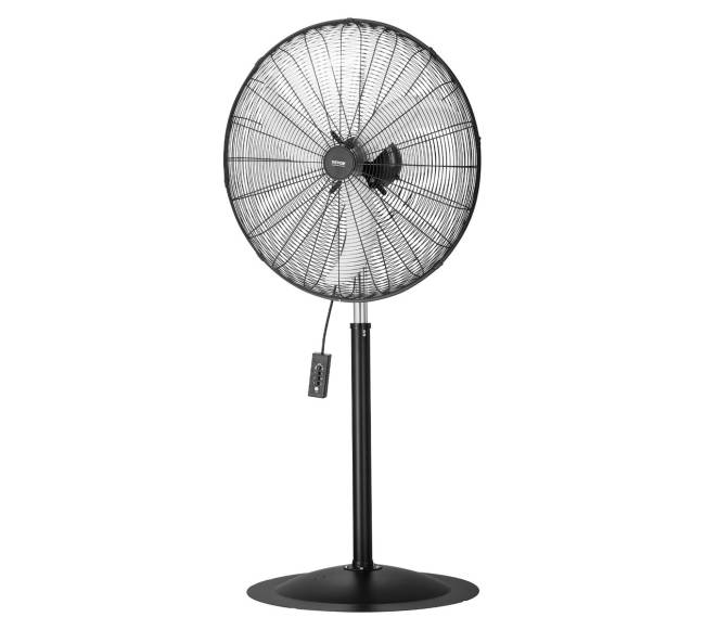 76 cm industrinis pastatomas ventiliatorius, reguliuojamas aukštis10