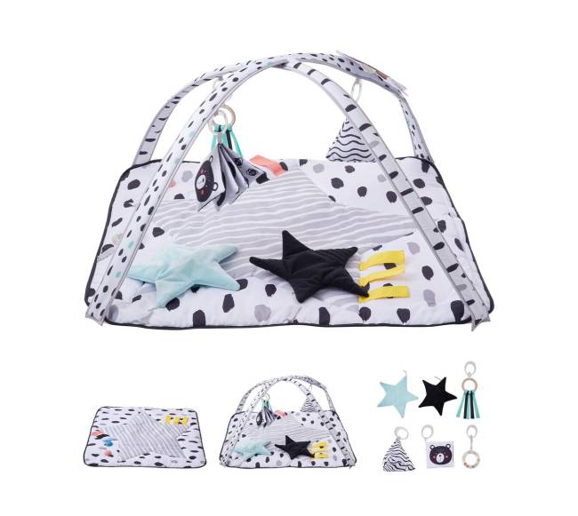 Kūdikio žaidimų kilimėlis su žaislais0