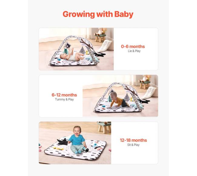 Kūdikio žaidimų kilimėlis su žaislais1