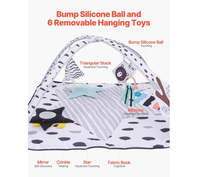 Kūdikio žaidimų kilimėlis su žaislais2