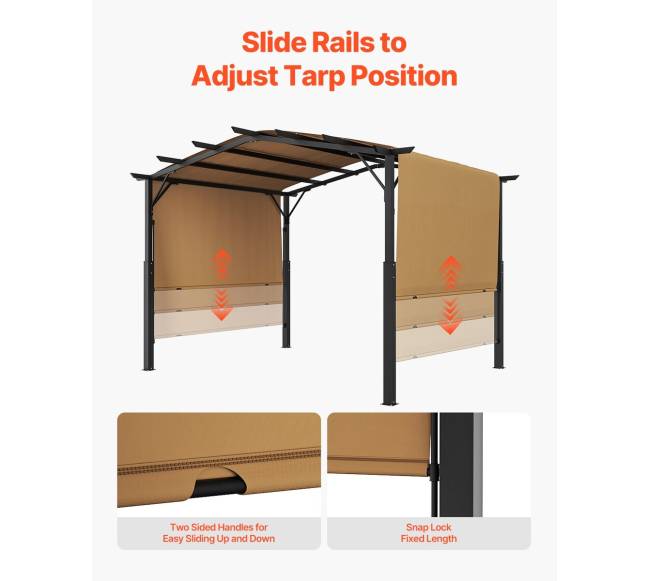 12x10 pėdų lauko pergolė su baldakimu5