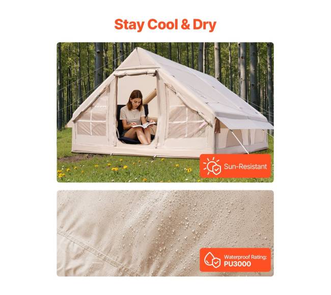 Pripučiamas palapinė 5-8 asmenims su pompa3