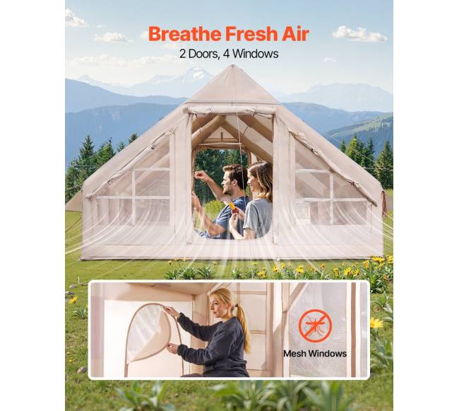 Pripučiamas palapinė 5-8 asmenims su pompa4