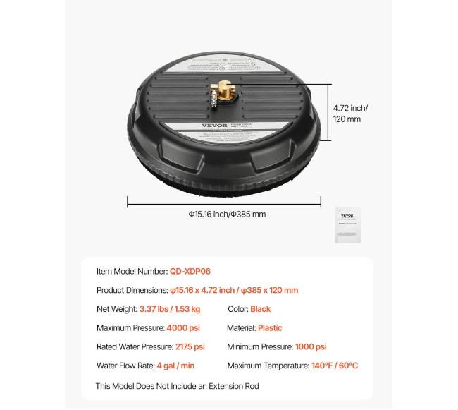 15 colių slėginė plovyklė paviršiams valyti6