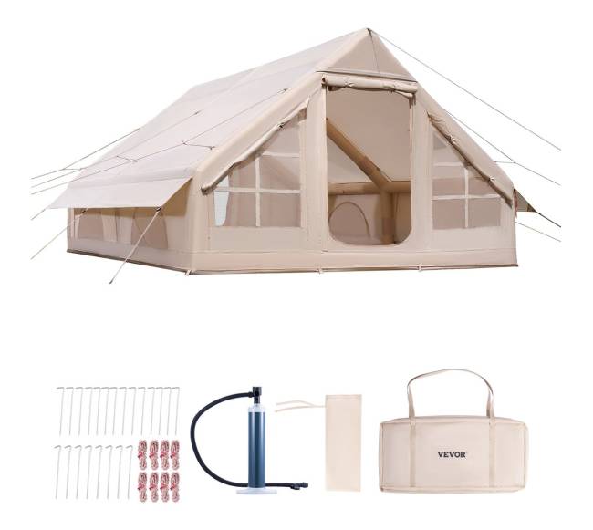 Pripučiamas palapinė 5-8 asmenims su pompa8